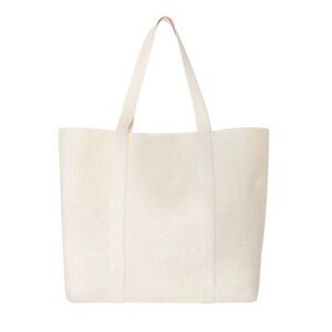 A New Day Engineered Knit Tote Handbag Carryall Cream